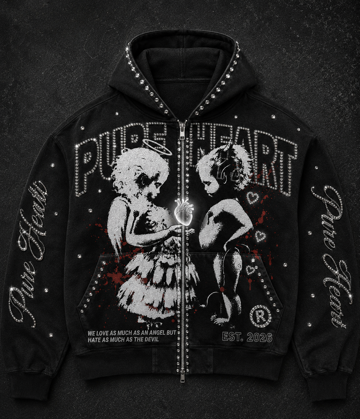 Pure heart limited edition zip ups