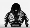 Pure Heart Zip-Up Hooded Bomber Jacket