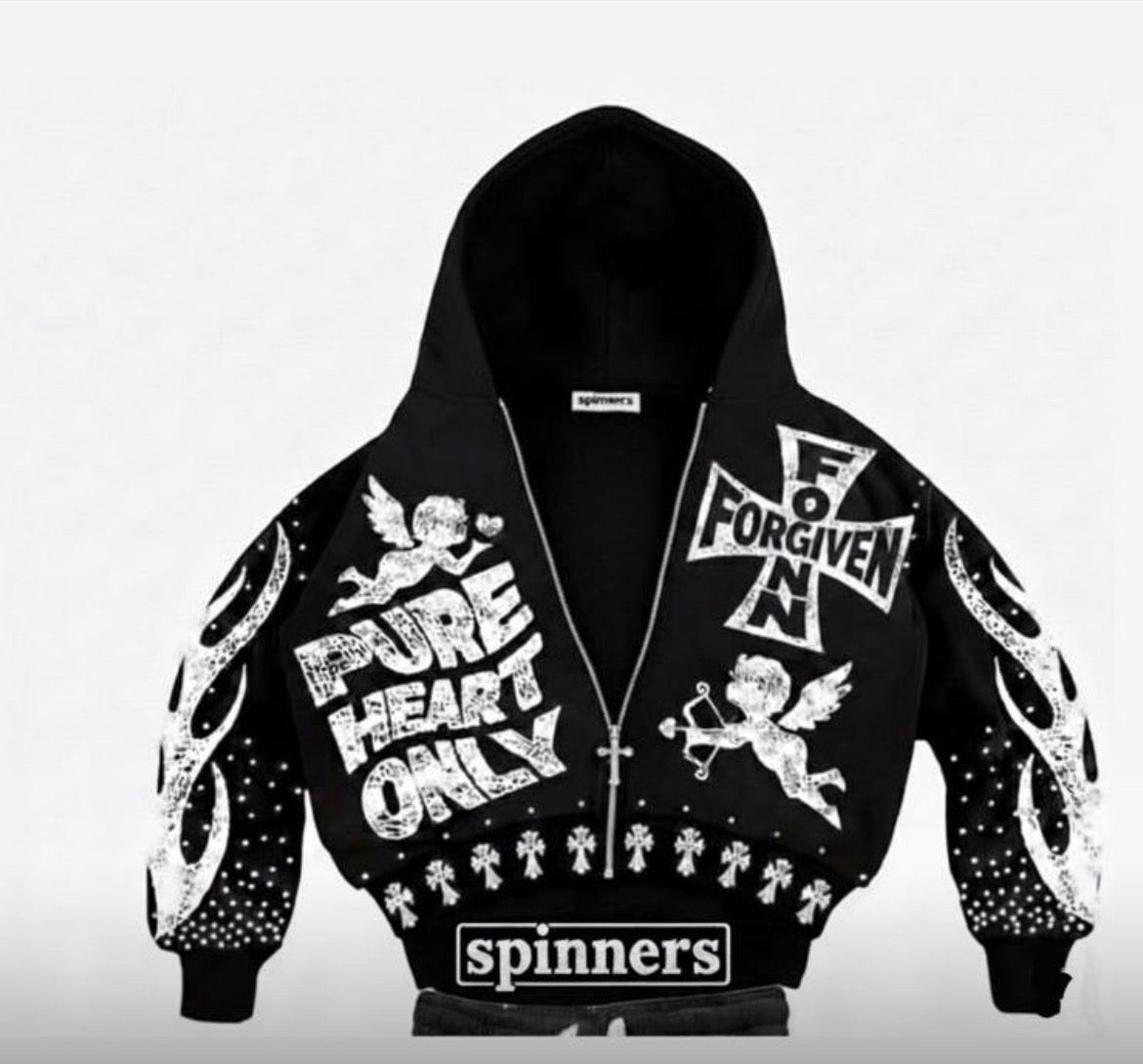 Pure heart only  zip up